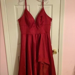Promgirl Red High-Low Prom Dress Brand New